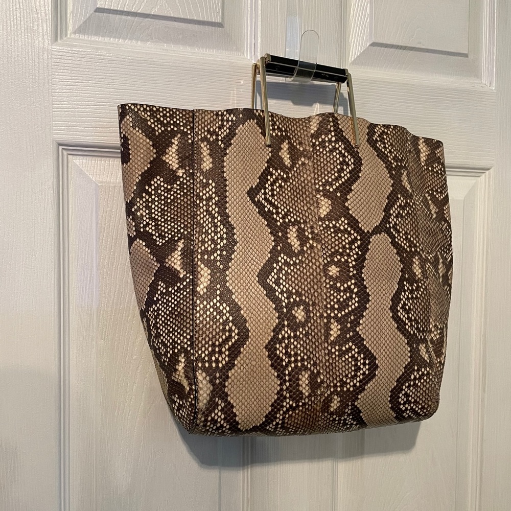 Jason Wu $2,195 Suvi Genuine Python Tote Purse Bag - image 1